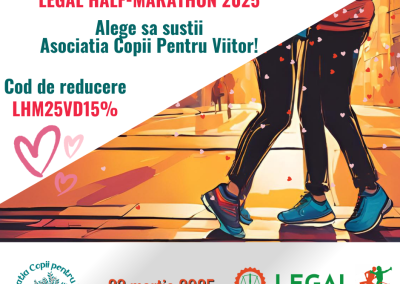 legal half marathon 2025 Asociatia copii pentru viitor reducere februarie