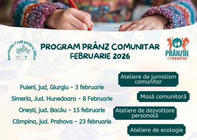afis program pranz comunitar februarie 2026